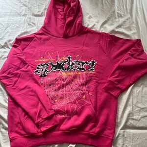 Spider Pink Hoodie for Men